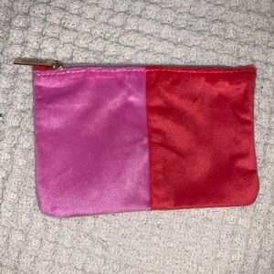 Velvet Color Block Makeup Bag